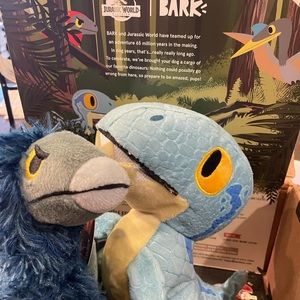 Two Brand New Bark Box Toy Jurassic World Dinosaurs in the Original Box.